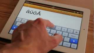 iPad  Umlaute schnell über die Tastatur eingeben [upl. by Langham]