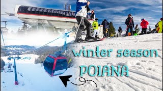 Ski poiana brasov winter  amazing view 🥶The best winter city  Top ski resort  By Light Cam [upl. by Alica]