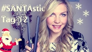 Locken mit dem Glätteisen  Tutorial  SANTAstic Tag 12 [upl. by Atnek]