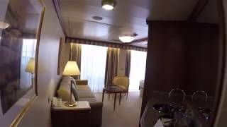 Emerald Princess Suite D736 Tour 2018 [upl. by Atteyram583]