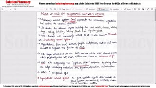 Class 13 Drug Acting on Autonomic Nervous System Introduction  Medicinal Chemistry 01  ANS Drug [upl. by Arbe45]