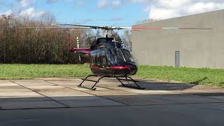 Brand new Bell 407GXP startup takeoff and departure [upl. by Annahc477]