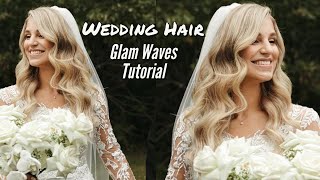 Wedding Glam Waves Tutorial  Lydia Bates Wedding Hair [upl. by Jayne303]