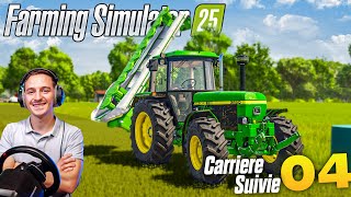 DEBUT DES FOINS  FARMING SIMULATOR 25  Carrière Suivie 4 [upl. by Mandelbaum]