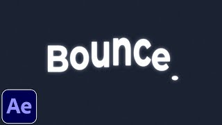 Smooth Bouncy Text Animation Tutorial in After Effects  Overshoot Bounce  No Plugins [upl. by Otsirc]