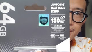 Flashdisk Lexar Jumpdrive Dualdrive D300 OTG [upl. by Earaj446]