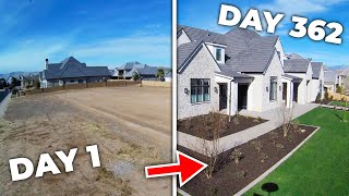 BUILDING A CUSTOM HOME FROM THE GROUND UP One Year Timelapse [upl. by Shepp]