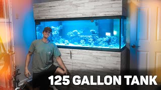 125 GALLON REEF TANK BUILD DIY STAND CANOPY amp SUMP [upl. by Aikyn]