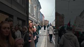 reactions of Norwegians shedding tears as they passed by a pro Palestinian protest in Oslo Norway [upl. by Leoline]