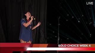 Amberina Larg Perform quotThe Climbquot At Solo Choice Week 4 Of VOTV Season 13 [upl. by Narib]