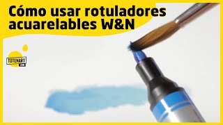 Cómo usar rotuladores acuarelables de Winsor and Newton  totenartcom [upl. by Amrac]