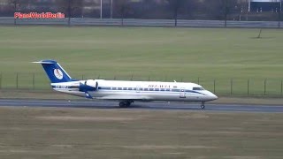 Belavia Canadair CRJ200 landing in Berlin SXF [upl. by Nolak]