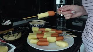 Gatit dubla 17 CORNDOG  taste test [upl. by Reve]