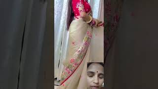 Beautiful new design Jimmy Choo saree music saree shortsfeed fashion sareesonline ytshortscr7 [upl. by Etsirhc]