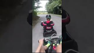 Is this Luge Rider a Dodgy Driver travel fun gocart [upl. by Ainit]