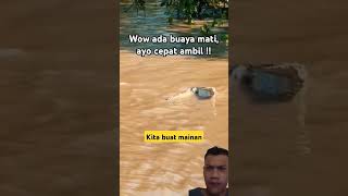 mancing ikan mancingmania fishing dangerous shortvideo feedshorts crocodile danger facts [upl. by Constant]