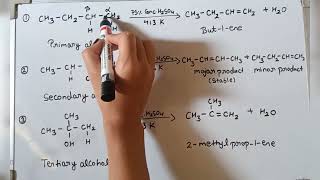 Dehydration of alcohol class 11 chapter 15 Hydrocarbon [upl. by Ulphia]