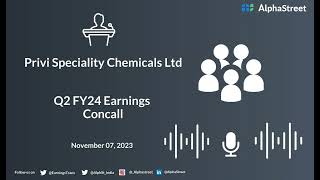 Privi Speciality Chemicals Ltd Q2 FY24 Earnings Concall [upl. by Dias]