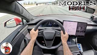 What Its Like to Live with a 2024 Tesla Model S Plaid POV [upl. by Embry386]