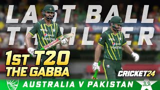 Australia v Pakistan  1st T20  Amazing Finish Cricket 24 Gameplay [upl. by Carrick]