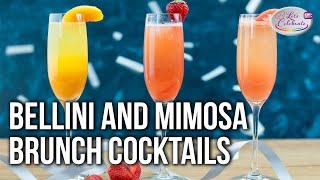 The Bellini and Mimosa  The Best Champagne Brunch Cocktails [upl. by Amekahs]