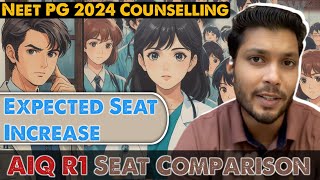 Neet pg 2024  neet pg seats increase 2024  AIQ R1 expected seat  neet pg expected seat increase [upl. by Gavrila]