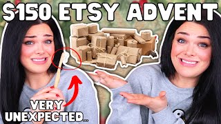 NOT WHAT I WAS EXPECTING 150 Etsy quotSelf Carequot Advent Calendar Unboxing [upl. by Ednihek]