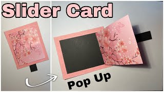 Slider POP UP Card  DIY Interactive Cards  ScrapbookExplosion Box [upl. by Eirelam]