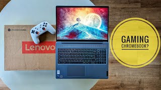 Unboxing the Lenovo IdeaPad 5i GAMING Chromebook Plus 20232024 [upl. by Dirtsa]