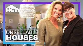 DIY Disaster TRANSFORMED into Chic Modern Condo  Unsellable Houses  HGTV [upl. by Ahsatan585]