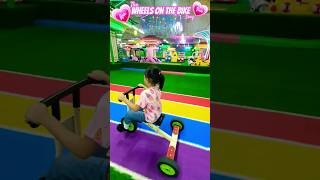 WHEELS ON THE BIKE 🎶 INDOOR PLAYGROUND FAMILY FUN  KIDS SONG  NURSERY RHYMES shorts viral fun [upl. by Azile]