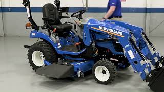 New Holland WORKMASTER™ 25S Mid Mount Mower Attachment [upl. by Laurentium]