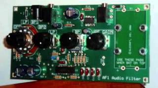 Elecraft AF1 Active Audio Filter and Amplifier Demowmv [upl. by Marchelle494]