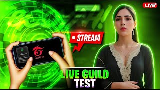 GUILD TEST LIVE  DIV YT WITH TEAM CODE livecustom freefire [upl. by Ver]