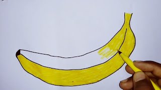 How to Draw a Banana Step by Step [upl. by Nolyag]