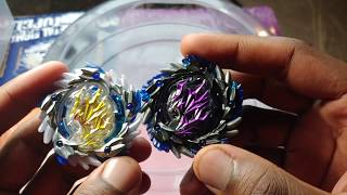 SHINING AMATERIOS VS SHADOW AMATERIOS YAMITERIOS BEYBLADE BURST CHOUZETSU [upl. by Frydman301]