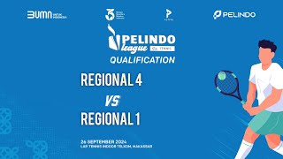 PELINDO LEAGUE TENNIS 2024 REGIONAL 4 VS REGIONAL 1 [upl. by Ubald]