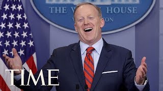 Sean Spicers Greatest Hits As White House Press Secretary To President Donald Trump  TIME [upl. by Akciret]