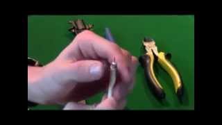 RG 6 Coaxial Cable Connections  How To Cut Strip amp Crimp Connector [upl. by Anitahs]