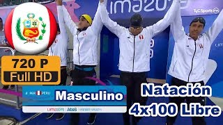 PERU Natación 4x100 Estilo Libre FINAL Juegos Panamericanos Lima 2019 Selección Peruana de Natación [upl. by Wentworth]