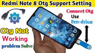 How to connect otg redmi note 8 [upl. by Dorri]