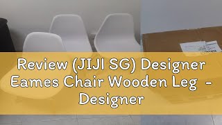 Review JIJI SG Designer Eames Chair Wooden Leg  Designer Dining Chairs [upl. by Idnam]