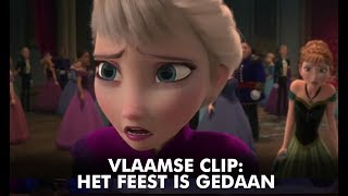 Frozen  Vlaamse Clip Het Feest is Gedaan  Disney BE [upl. by Jaycee]