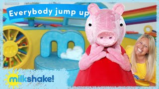 Milkshake Studio Dances  Everybody Jump Up  Olivia and Peppa Pig [upl. by Merline]