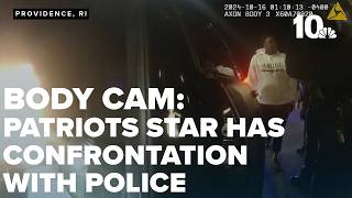 BODY CAM Patriots Defensive Tackle Christian Barmore confronted by Providence police [upl. by Sellma]