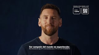 Lionel Messi en la publicidad de la nueva pelota YPF Diciembre 2023 [upl. by Alicul]