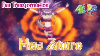 Zakuro Full Transformation ✿ Tokyo Mew Mew with music from 4Kids [upl. by Eannyl]