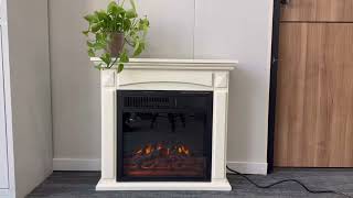 RWFLAME Mantel Electric Fireplace Stove Heater [upl. by Marieann85]