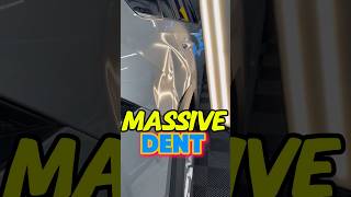 Extreme dent repair  massive dent autobodyrepair paintlessdentrepair cardentrepair [upl. by Ohara]