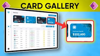 Modern PowerApps UI Design Tutorial Card Gallery Design Ideas [upl. by Kloman]